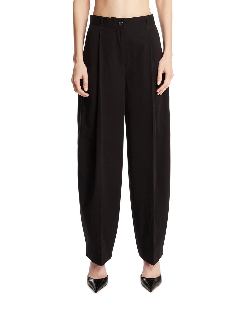 Totême Black Cotton Trousers