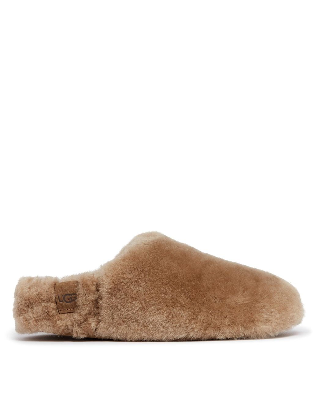 Ugg Brown Fluffed Elea Slip-On Slippers