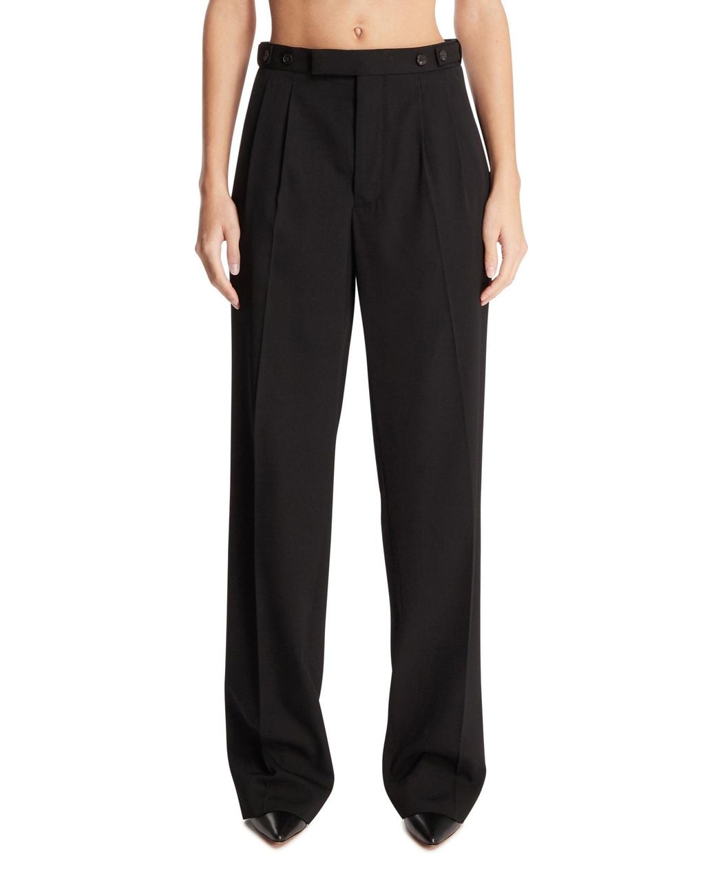 Wardrobe NYC Black Rhw Long-Leg Trousers