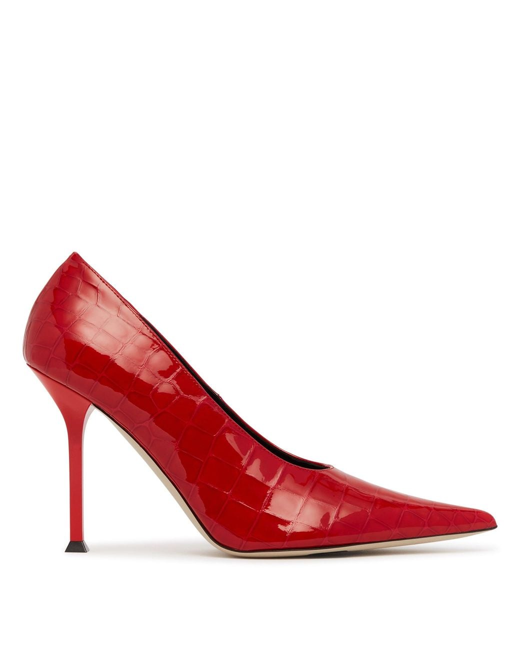 Christen Red Helix Pumps