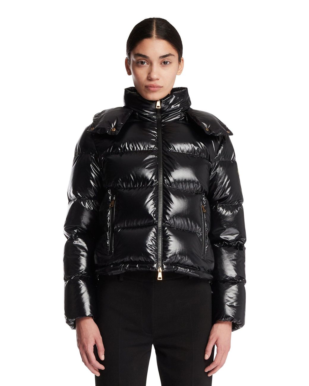 Moncler Black Niveole Short Down Jacket