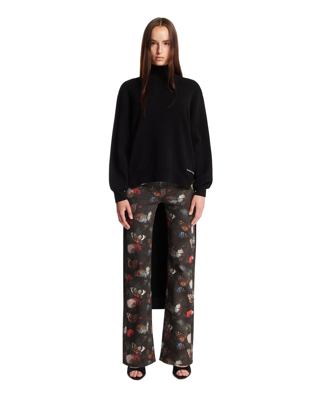 Alexander Wang Black Asymmetric Sweater