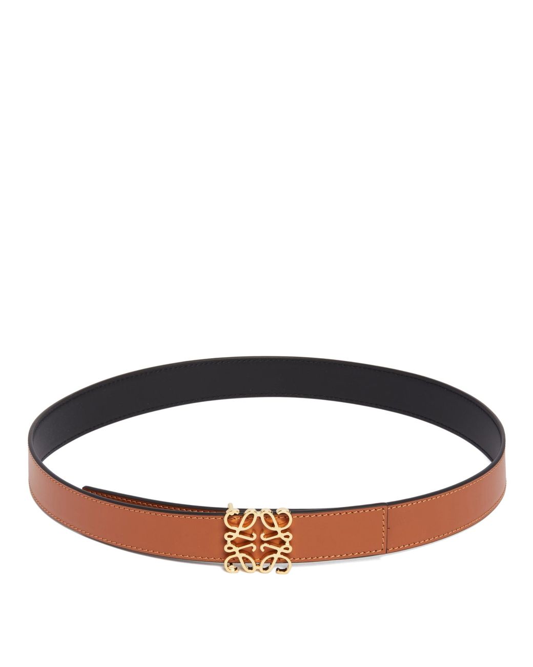 Loewe Brown Reversible Anagram Belt