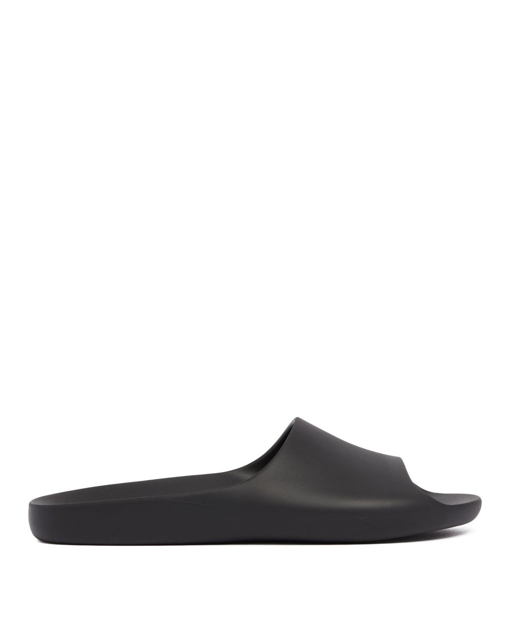The Row Black Ama Slip-On Rubber Sandals