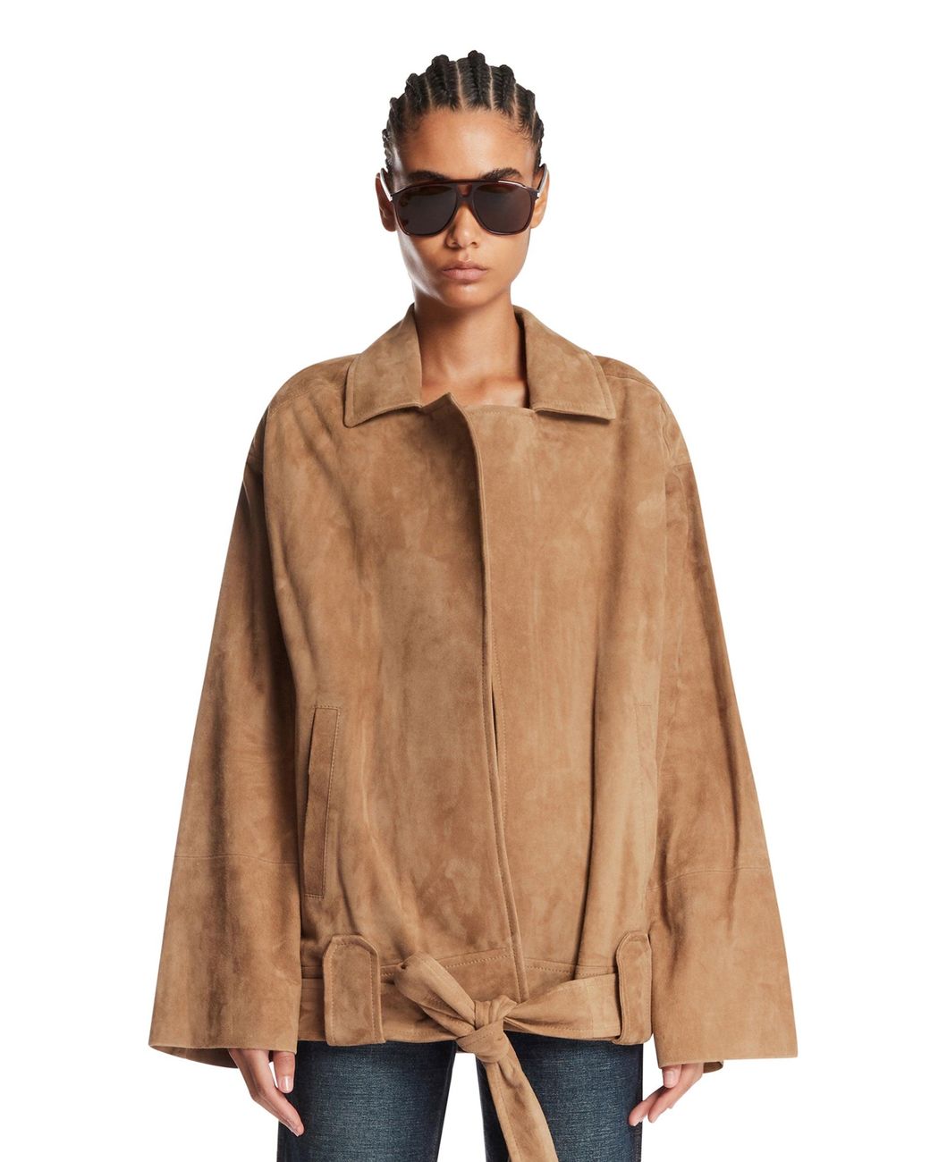 Khaite Brown Suede Jacket