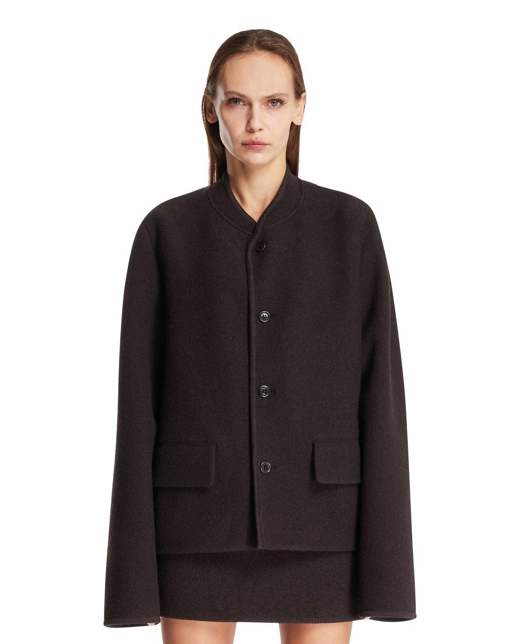 Rier Black Walker Wool Jacket