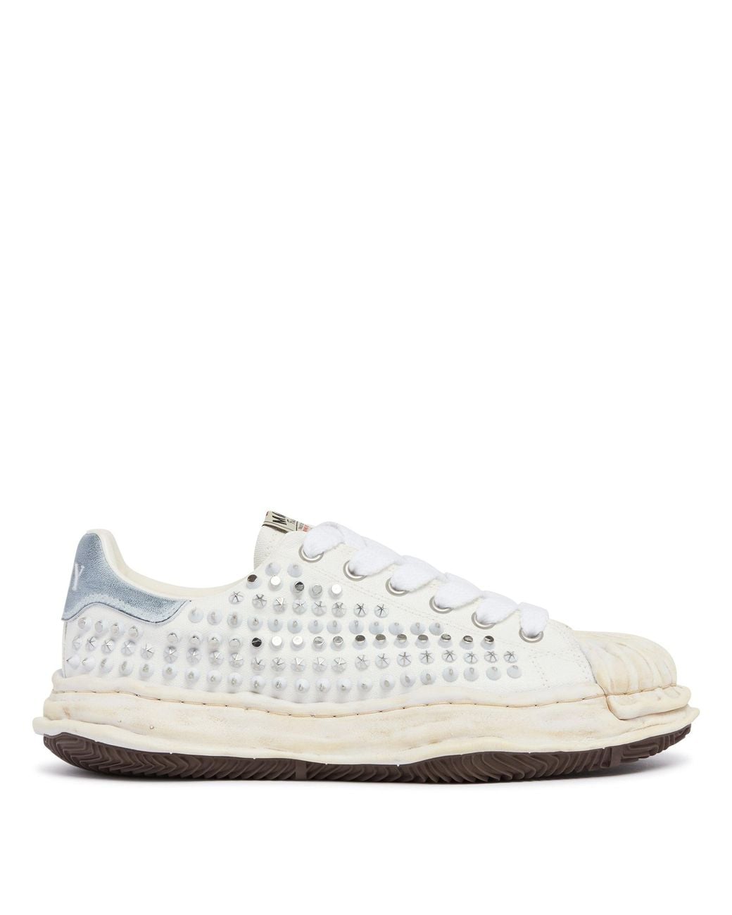 Maison Mihara Yasuhiro White Studded Charles Sneakers for men