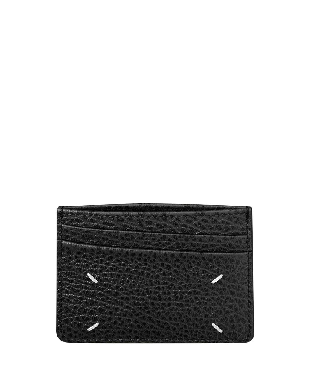 Maison Margiela Black Small Leather Cardholder for men