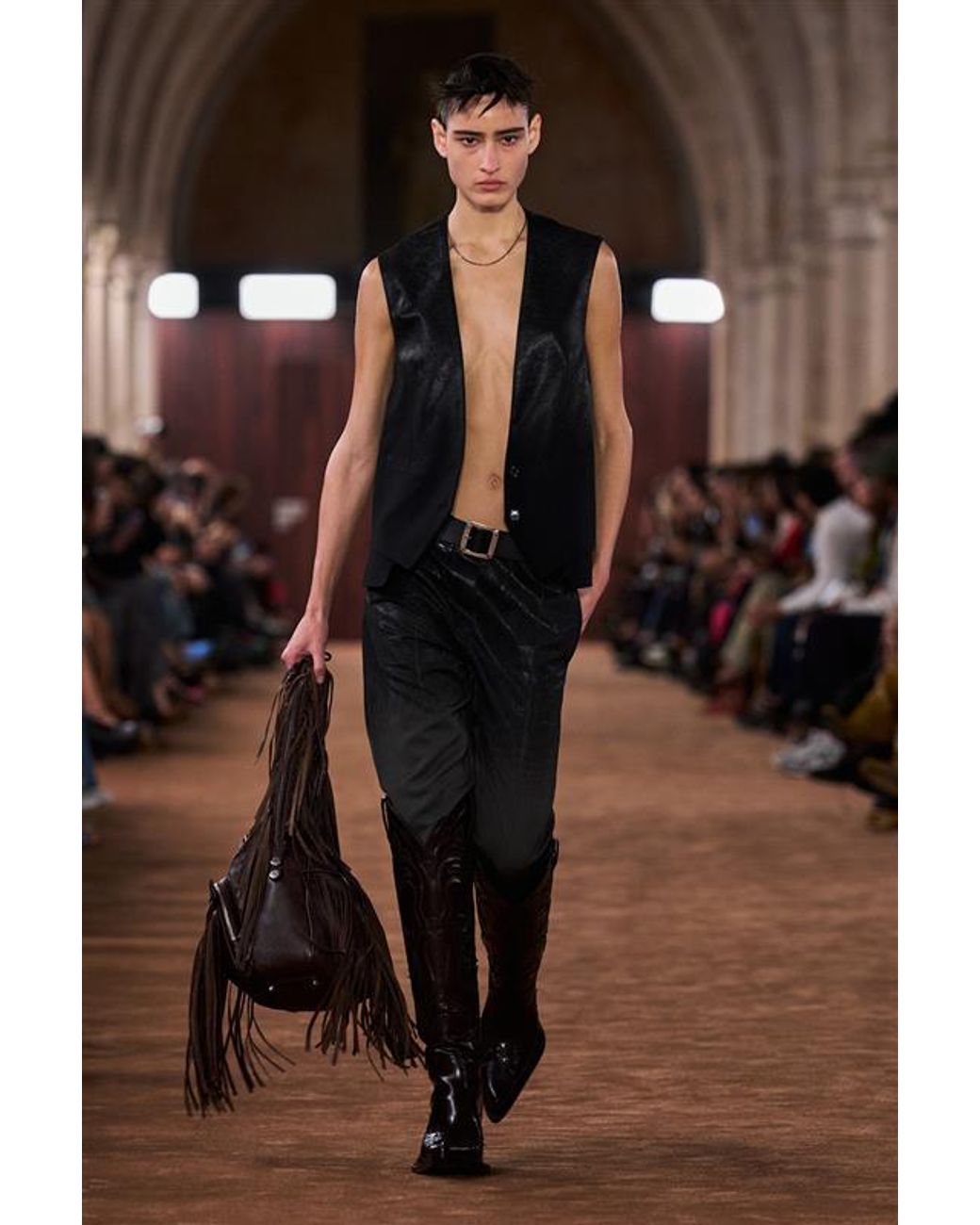 Acne Black Gradient Vest
