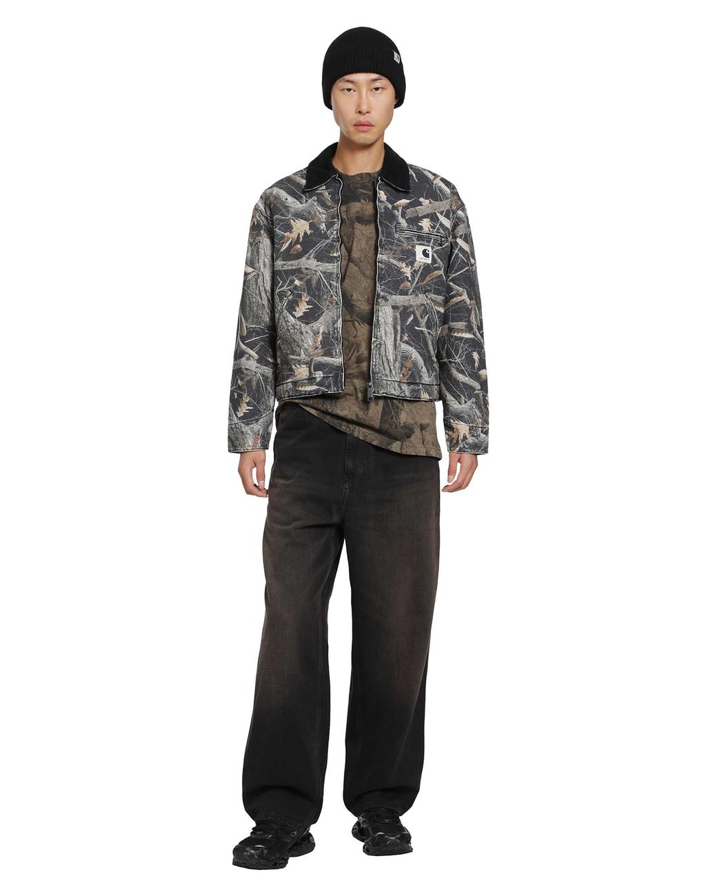 Carhartt Brown L/S Feather Tree T-Shirt for men