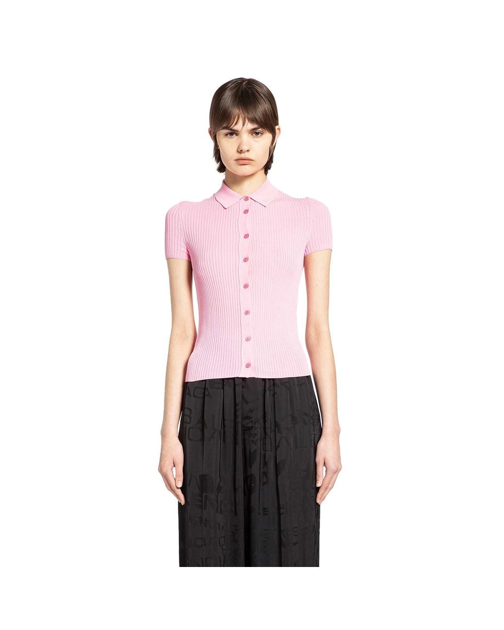 Balenciaga Red Short Sleeve Shirt