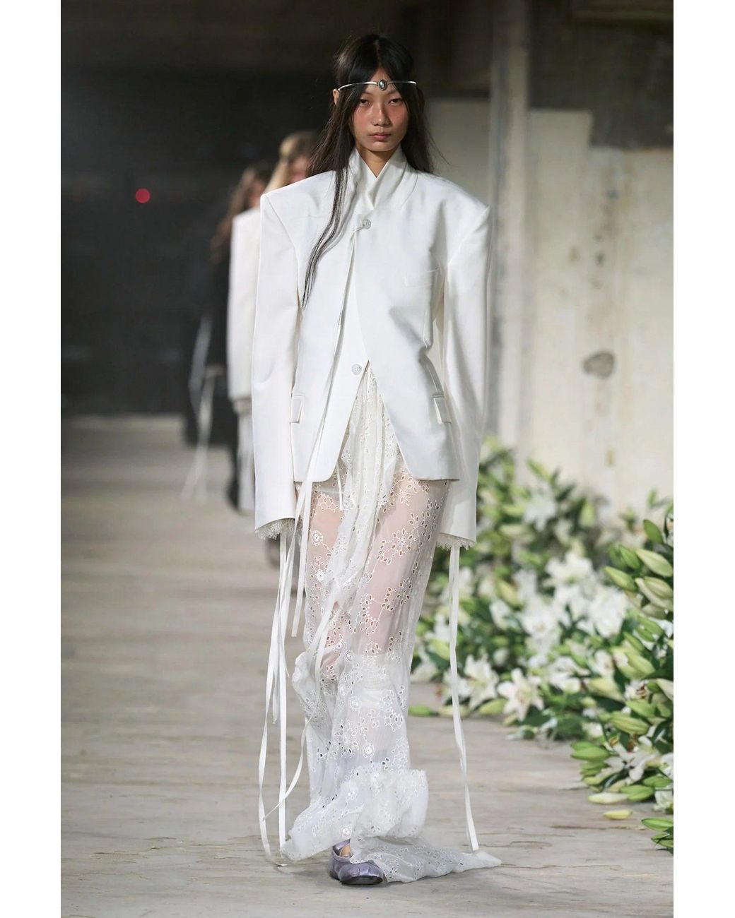 Ann Demeulemeester White Susa Comfort Tailored Blazer