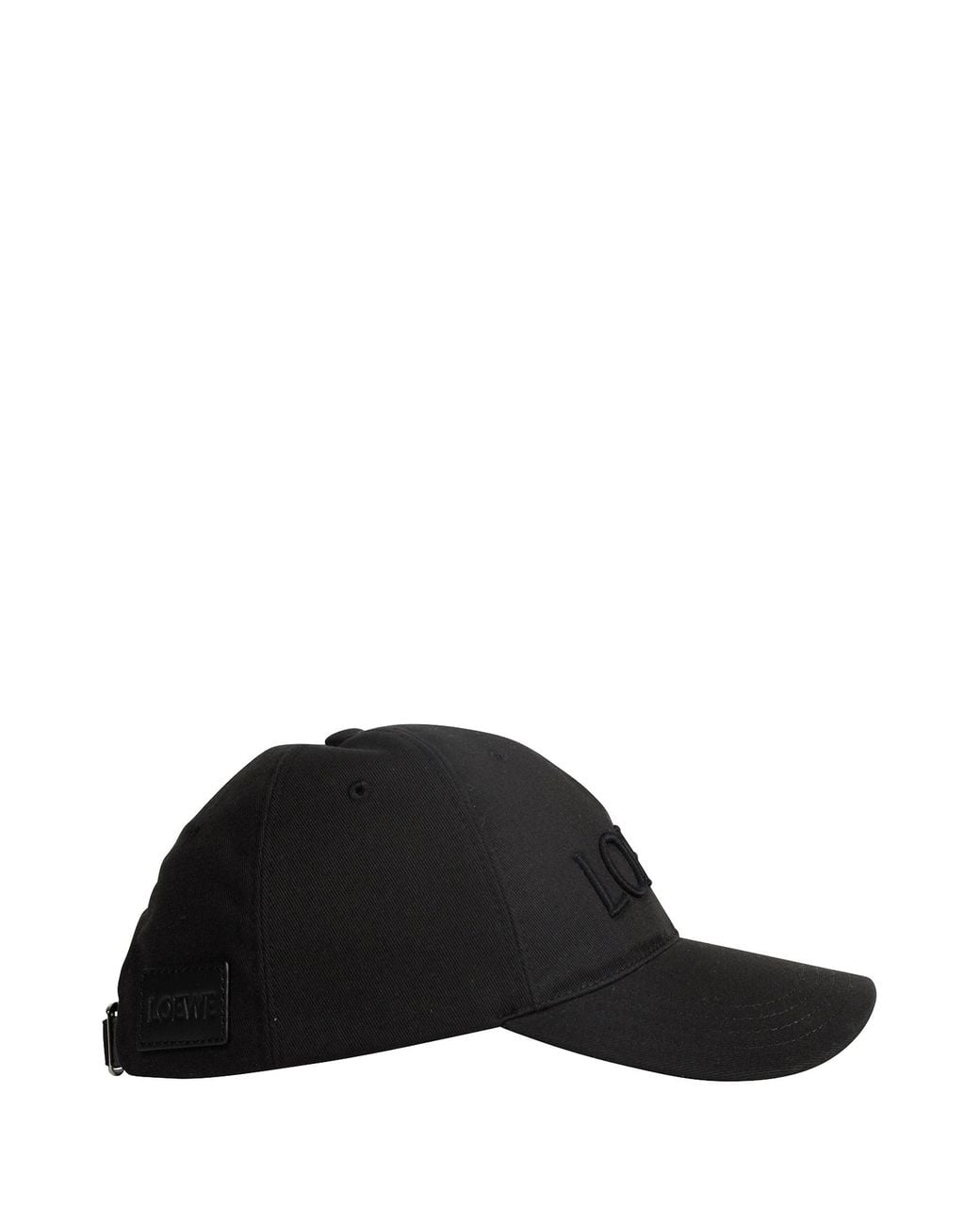 Loewe Black Logo-Embroidered Canvas Baseball Cap