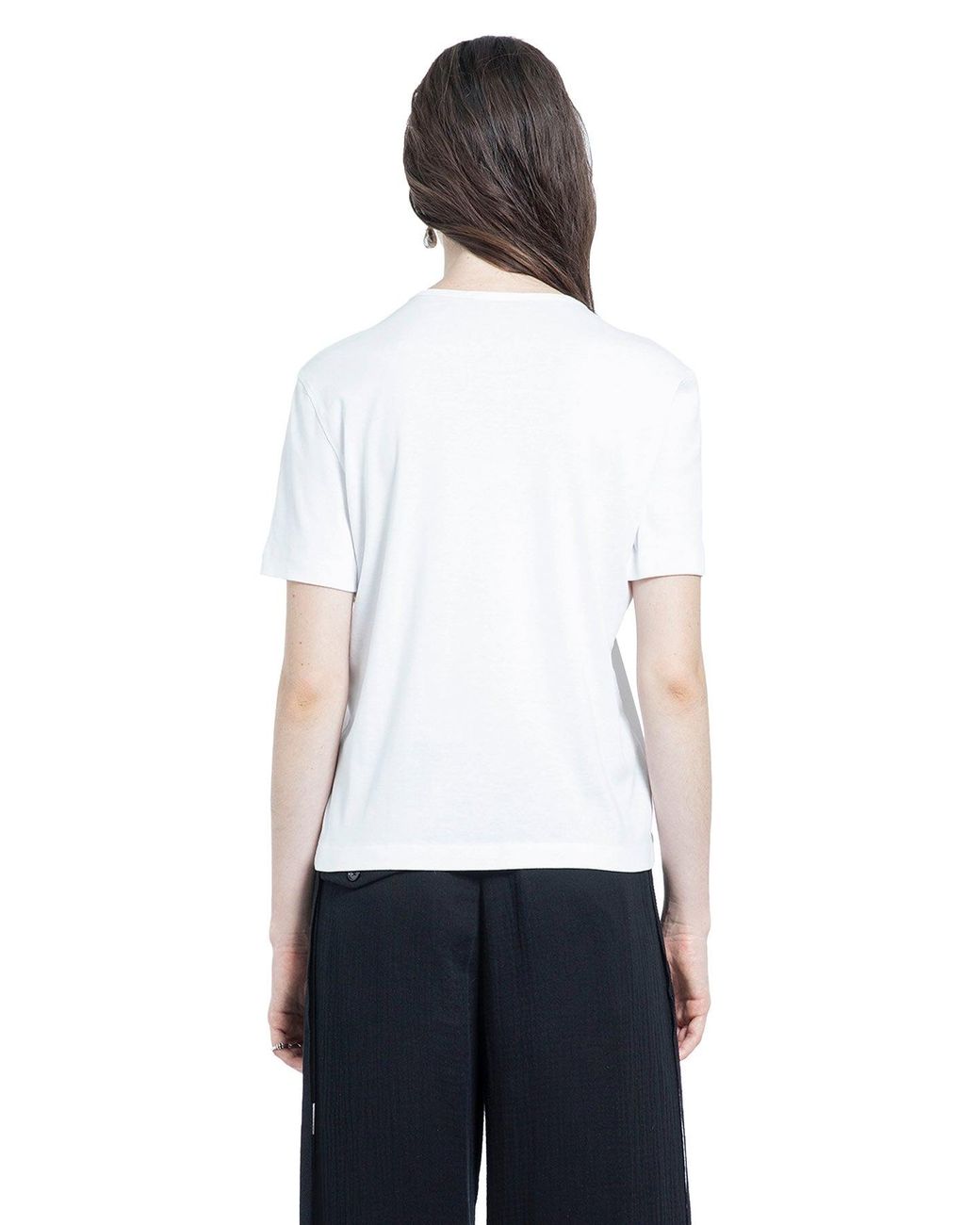 Ann Demeulemeester White Fanie Standard Fit T-Shirt