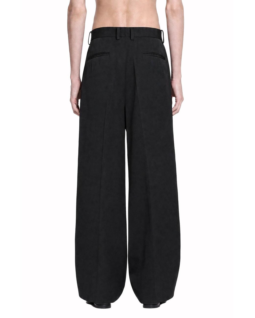 Ssstein Black Long Wide Trousers for men