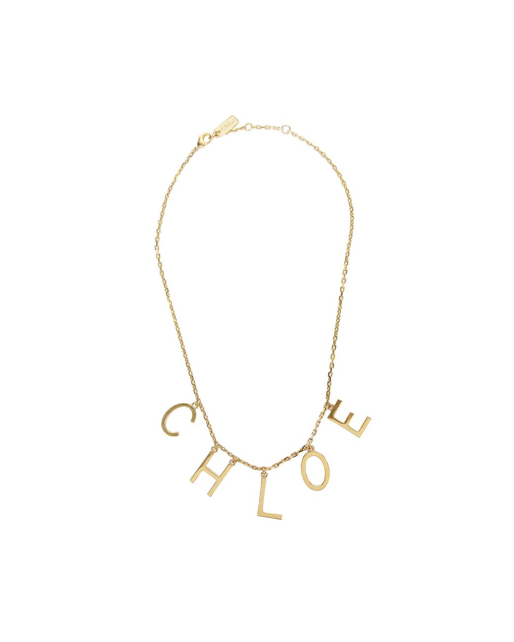 Chloé Metallic The Letters Necklace