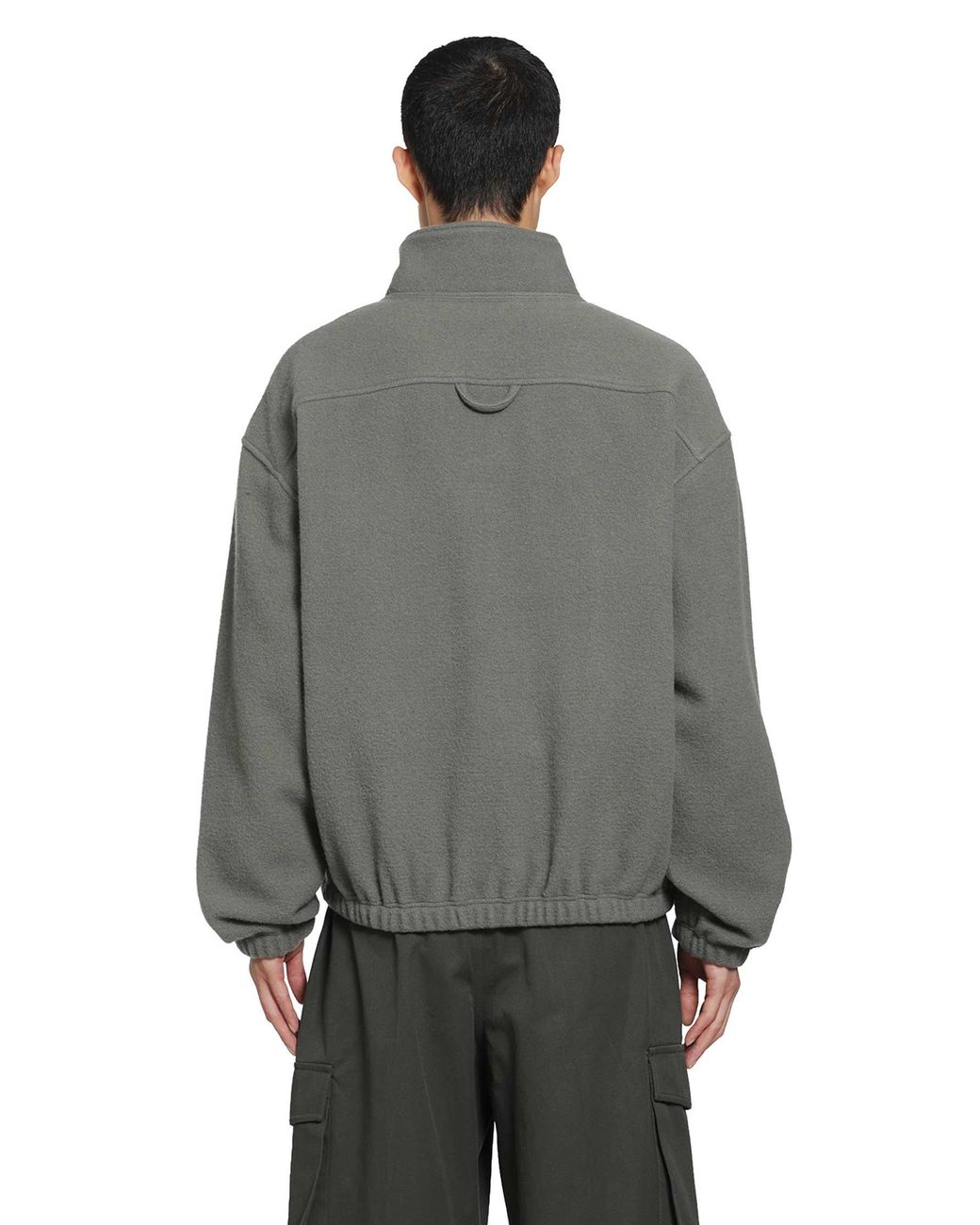 Rier Gray Polar Wool Fleece for men