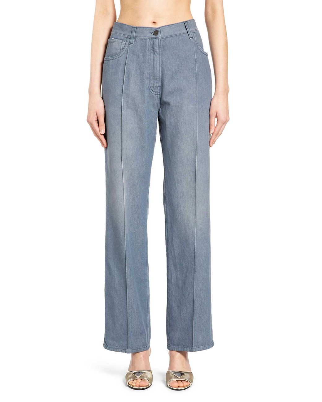 Prada Blue Washed Denim Jeans