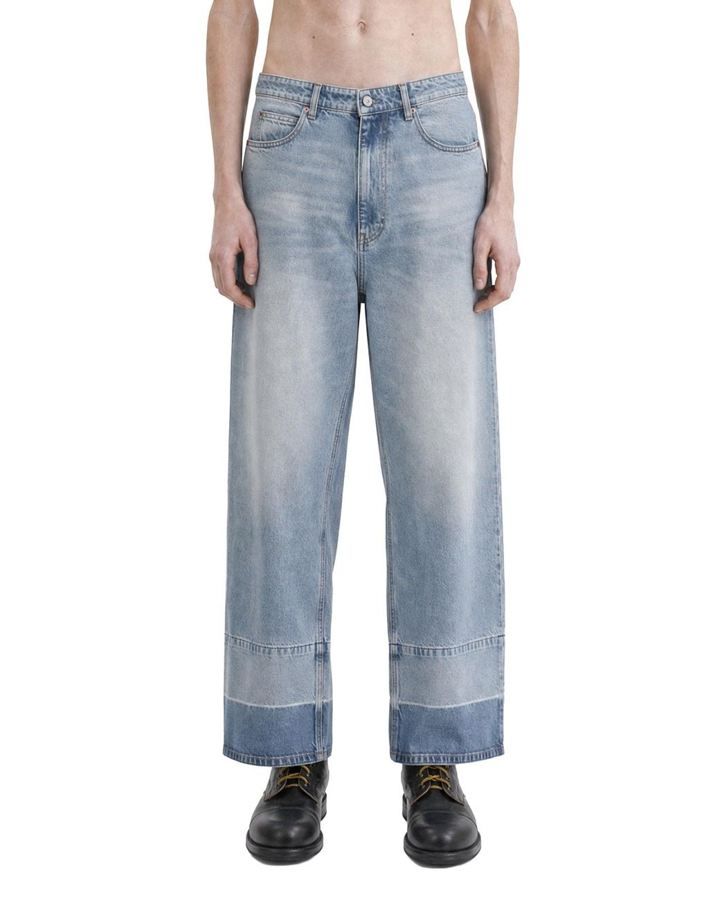 MM6 by Maison Margiela Blue Wide-Leg Jeans for men