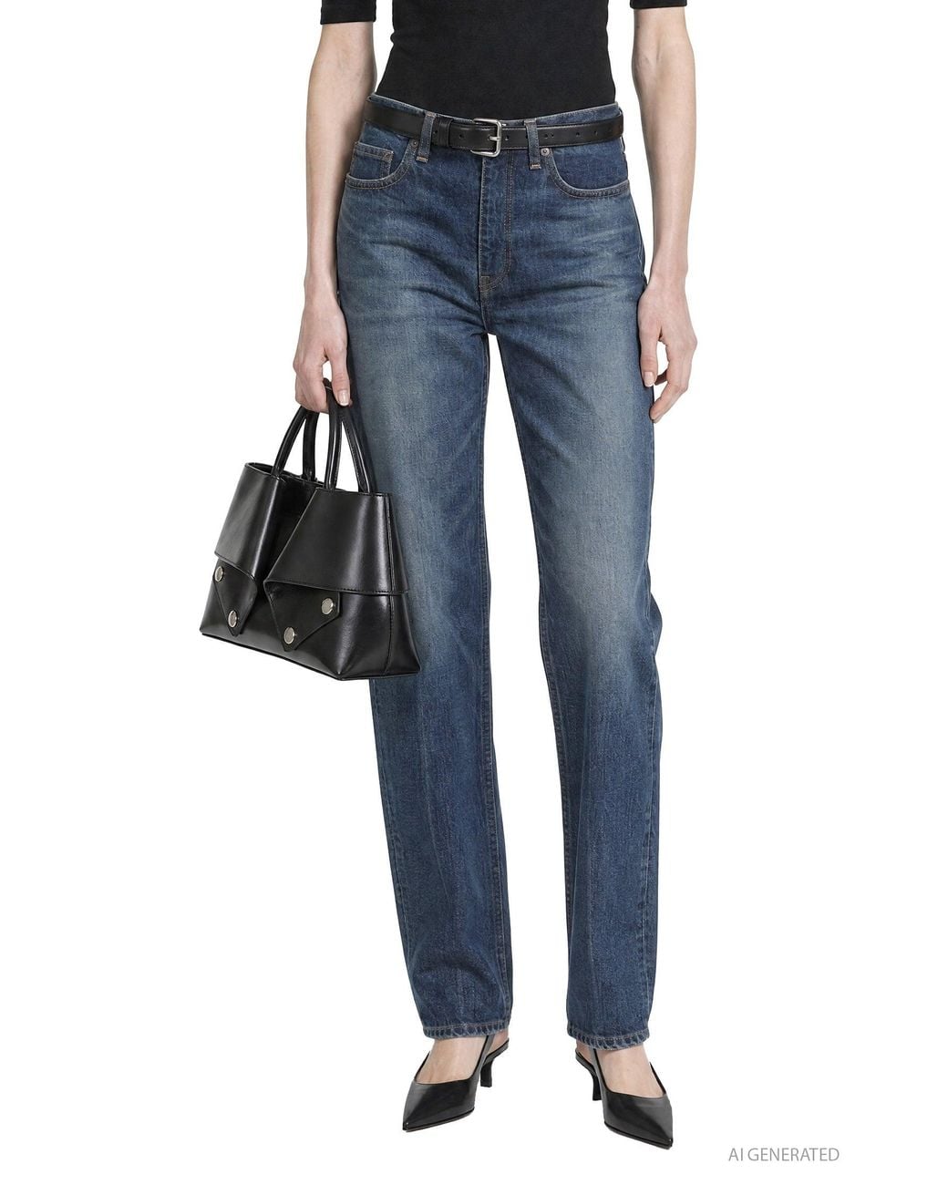 Totême  Blue Classic Slim Denim Jeans