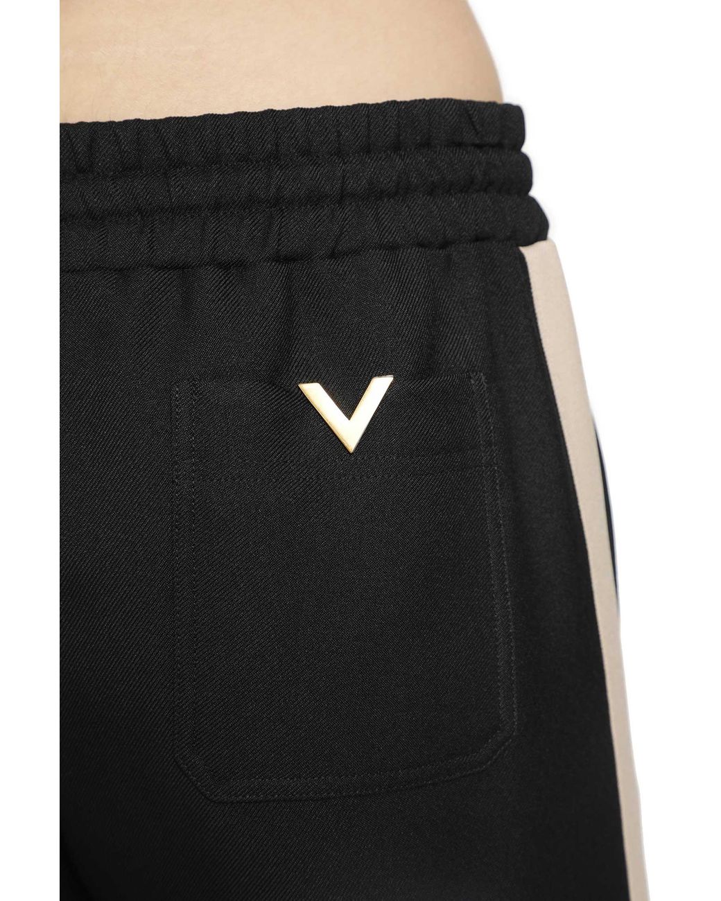 Valentino Black Vlogo Jersey Pants for men
