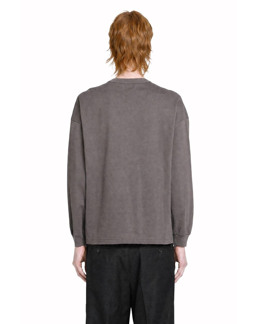 Comme des Garçons Gray Long Sleeve Pocket Cotton T-Shirt for men