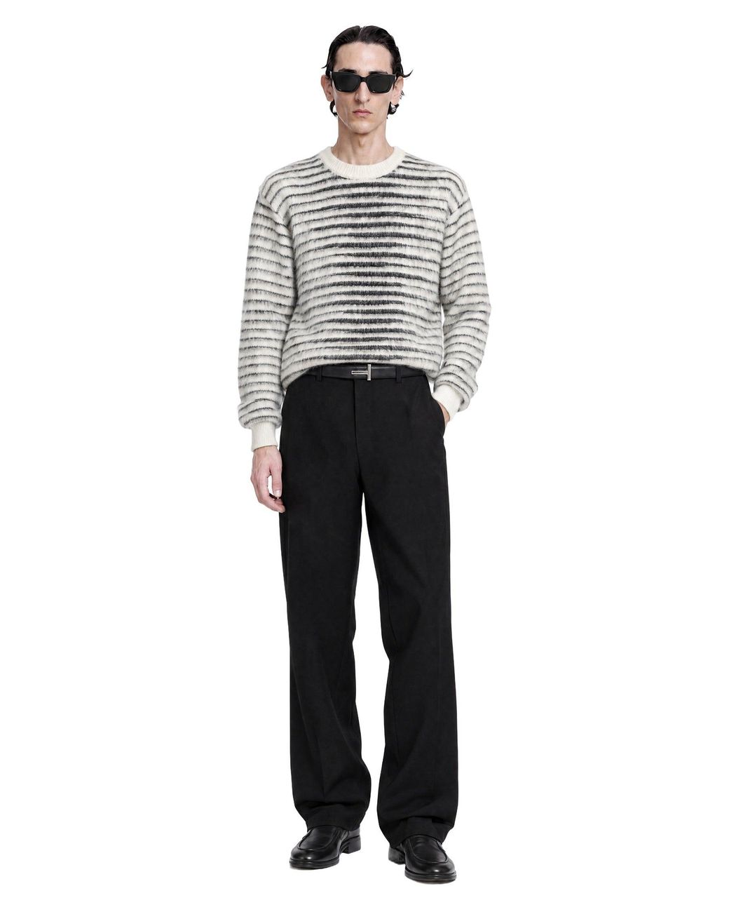 Tom Ford Black Dropped Waist Evening Pants for men