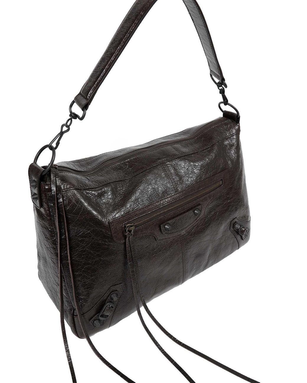 Balenciaga Black Medium Le City Moto Bag for men