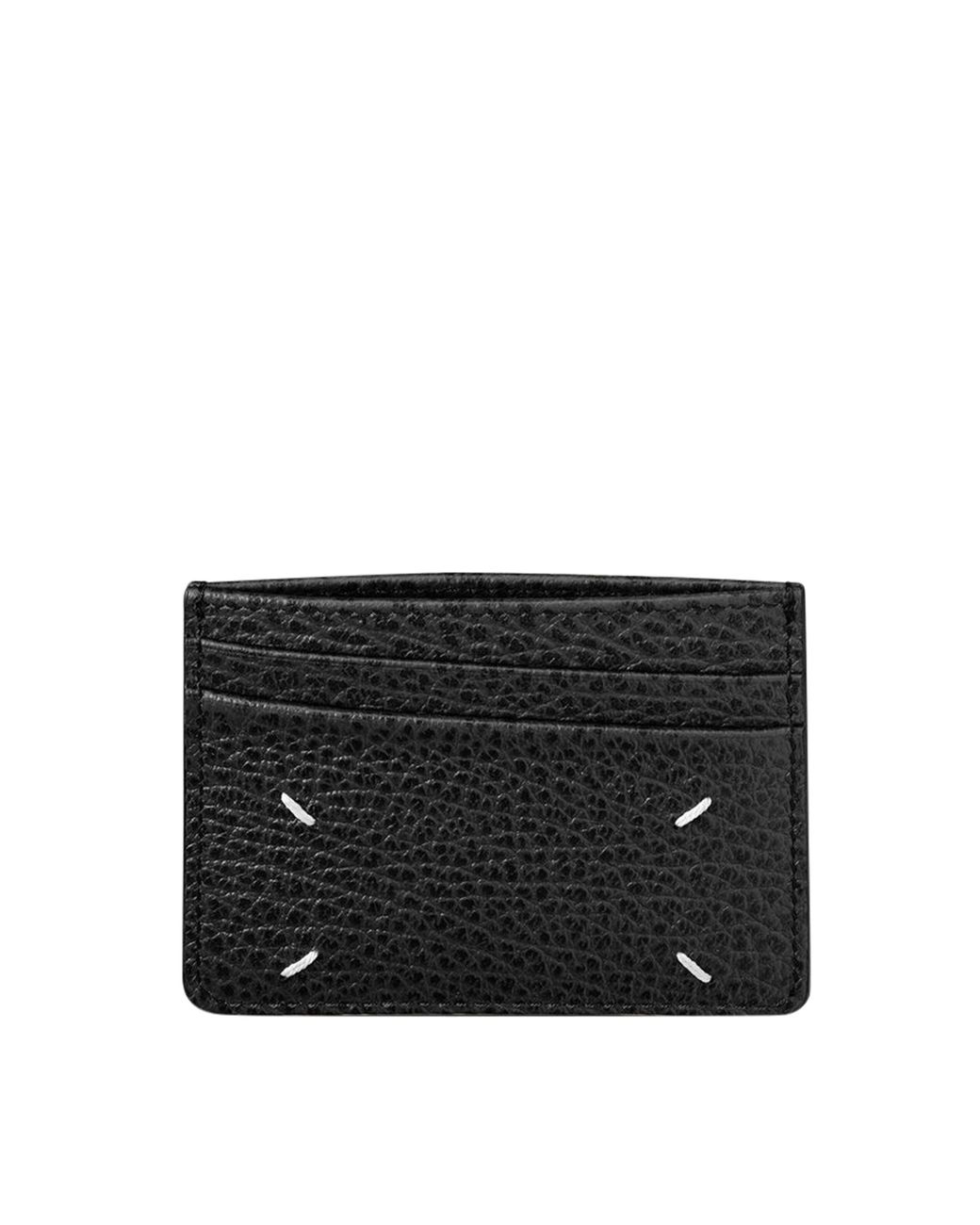 Maison Margiela Black Small Leather Cardholder for men