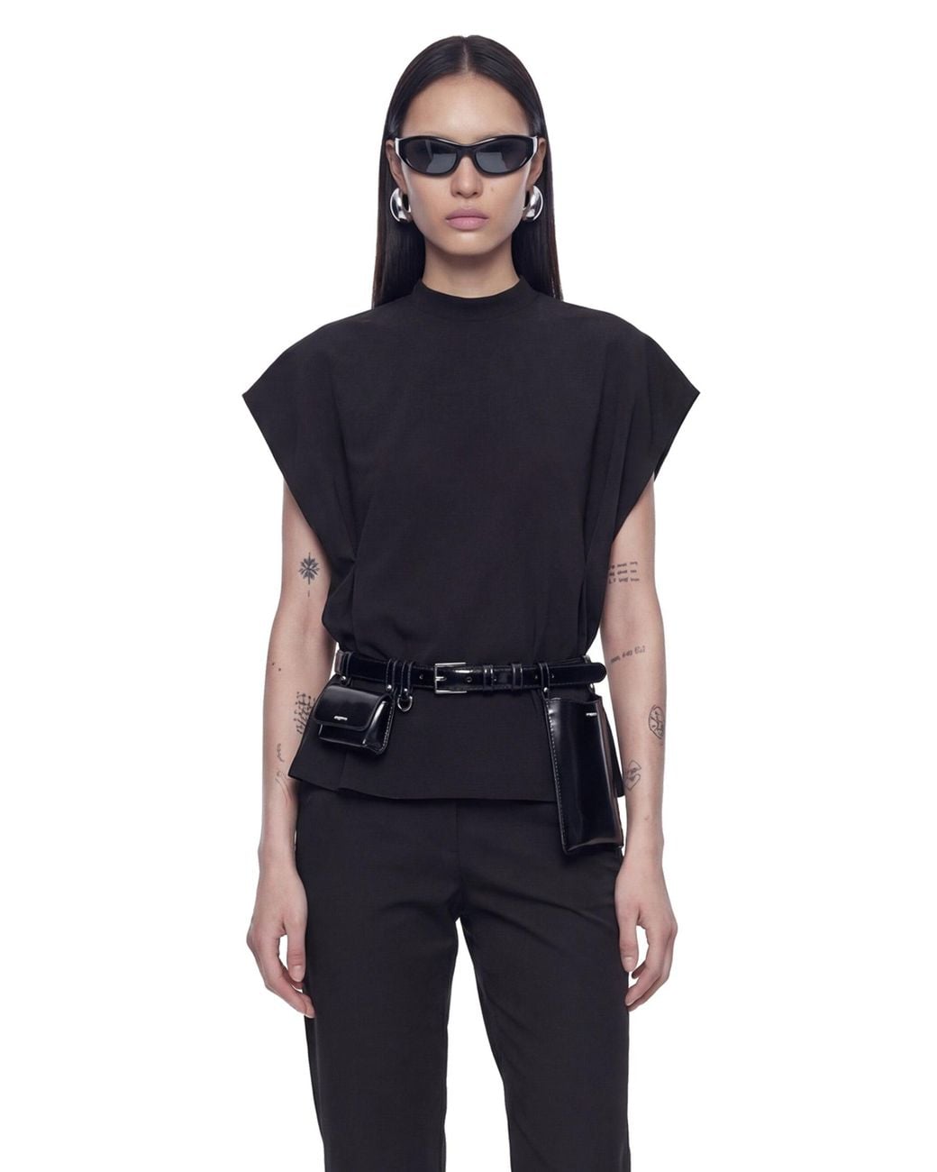 Coperni Blue Zero Waste Adjustable Tee