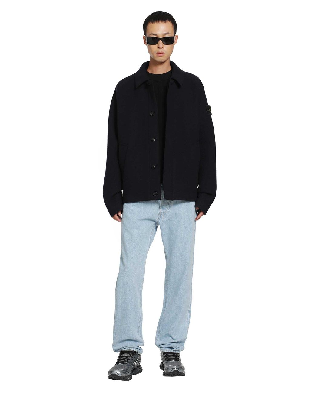Stone Island Blue J100005 Light Bull Denim Jeans for men