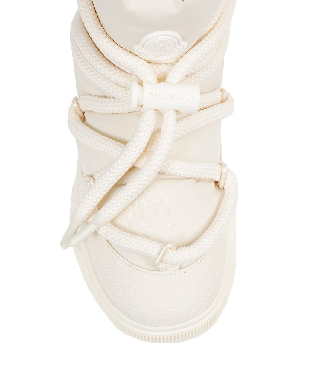 Moncler White Altive Mid Snow Boots