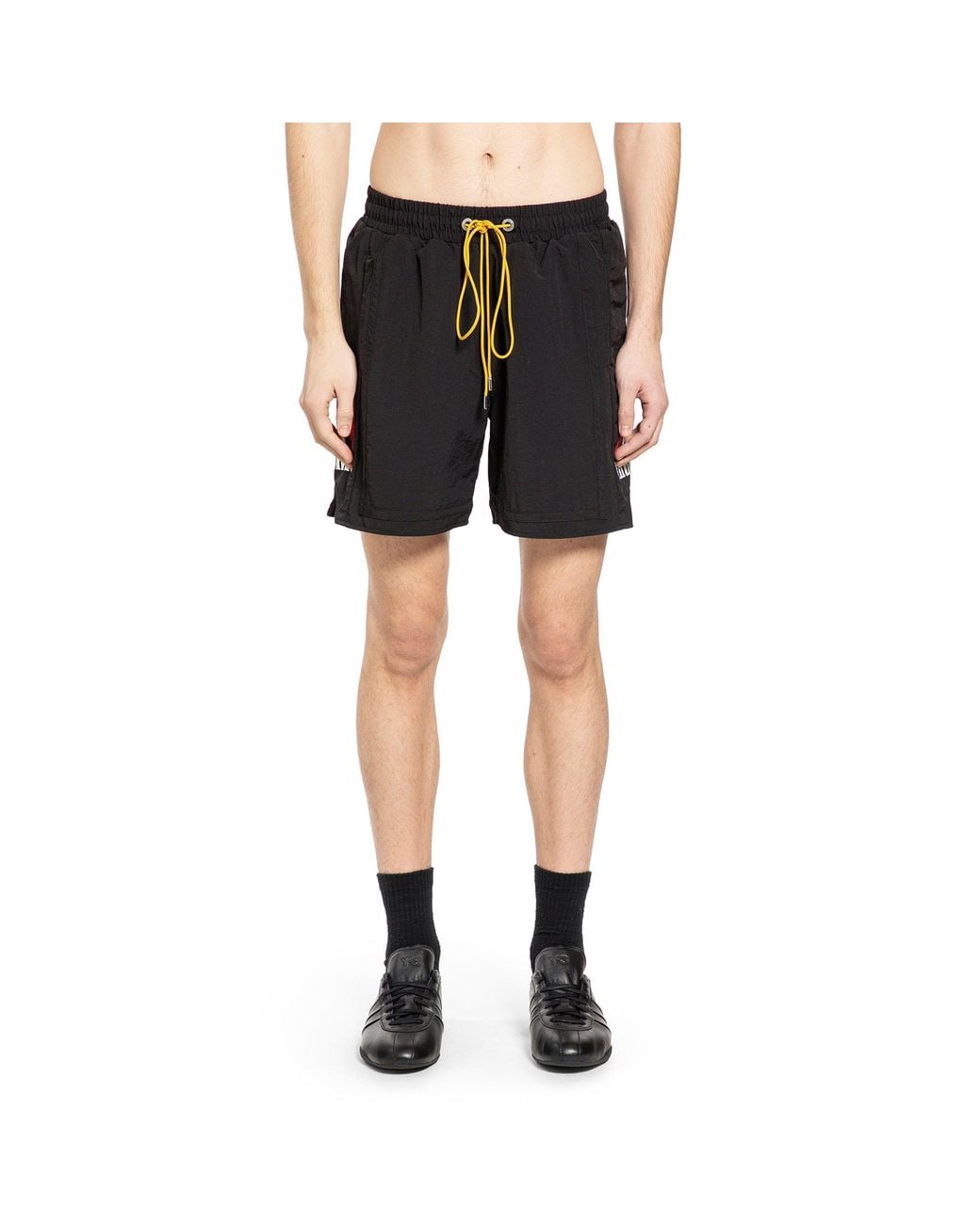 Rhude Black Moonlight Logo Shorts for men