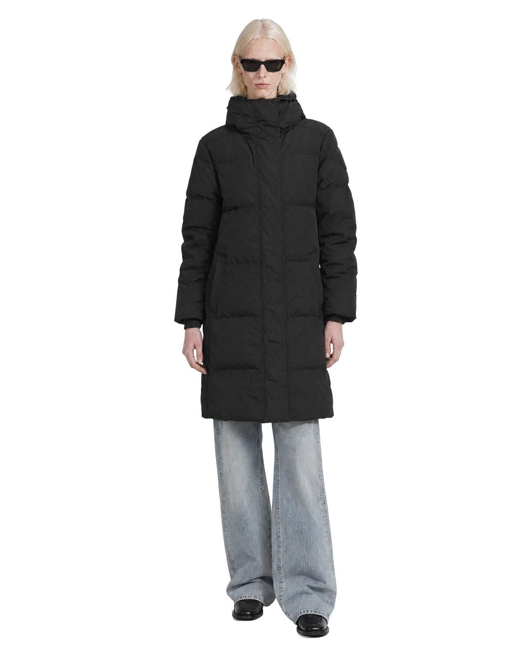 Canada Goose Black Louise Parka Tonal Disc