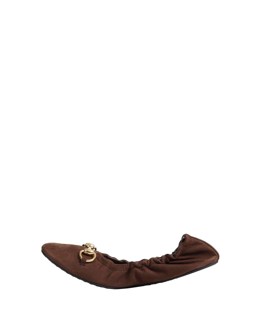 Gucci Brown Prima Ballet Flats