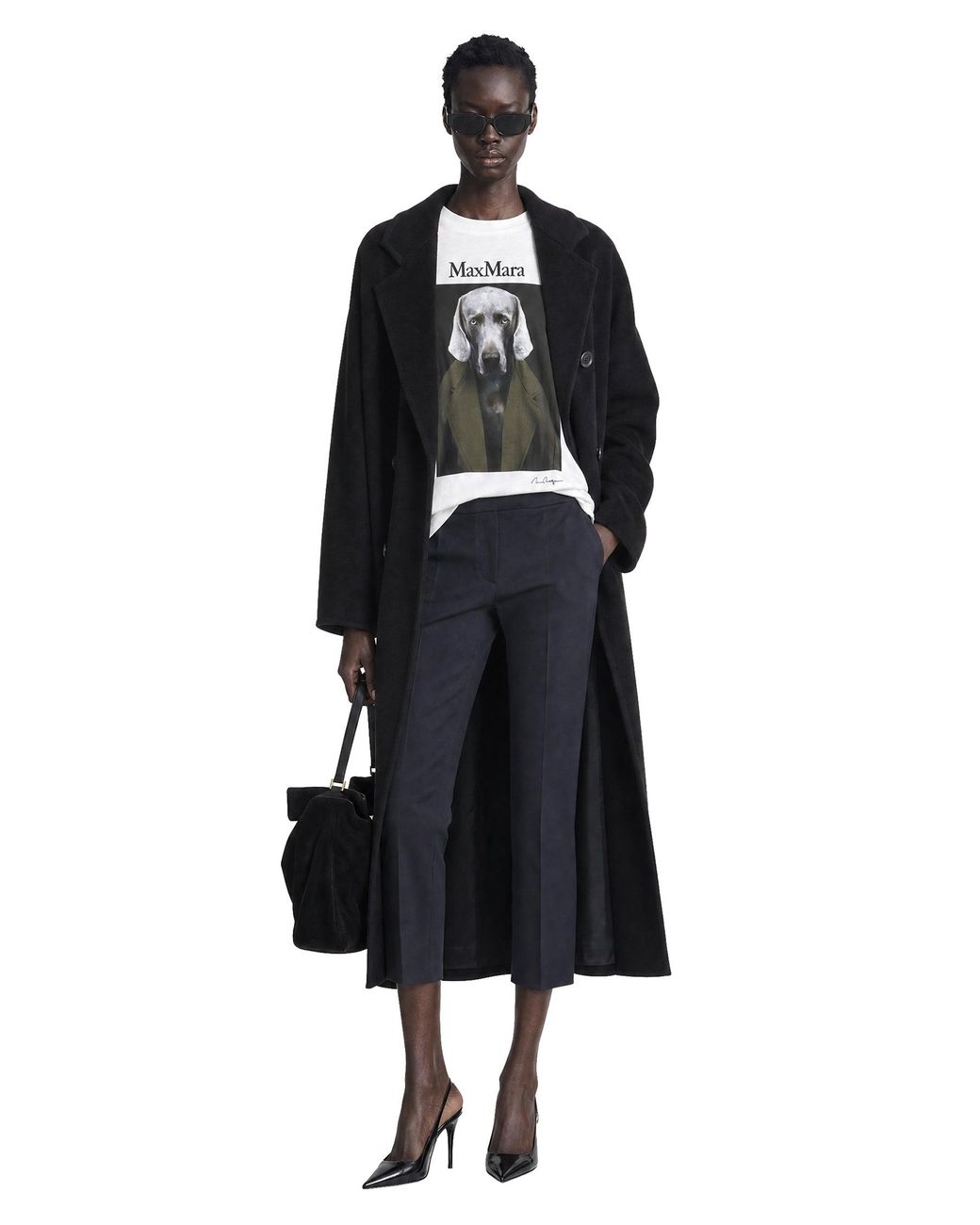Max Mara White William Wegman Print T-Shirt