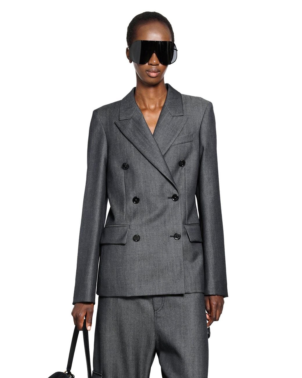 Balenciaga Black Db Tailored Blazer