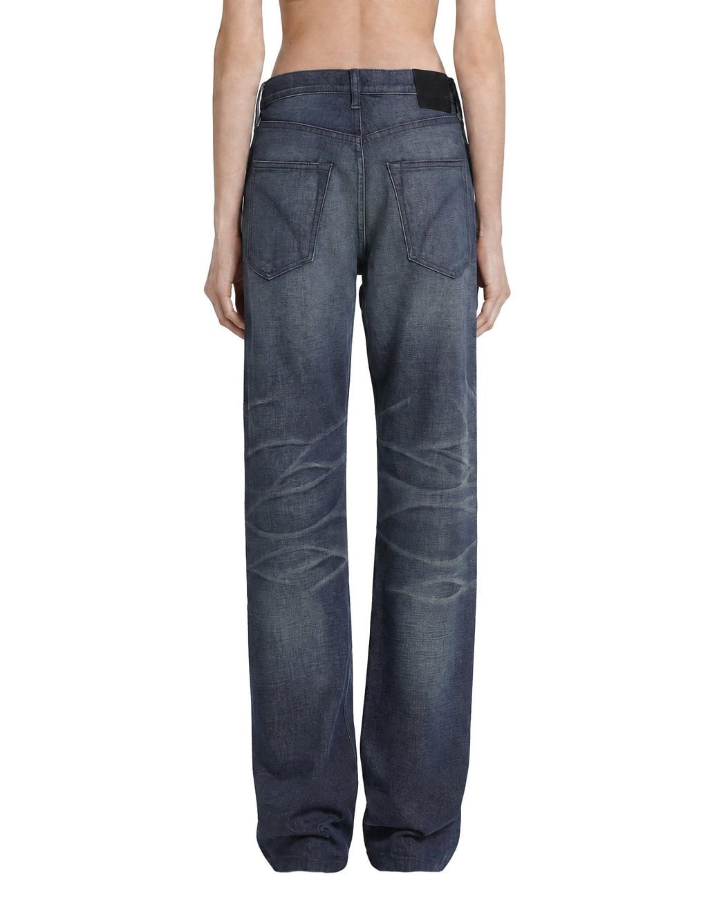 Tom Ford Blue Low-Waist Boyfriend Jeans
