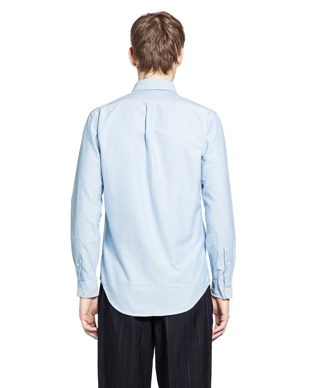 Polo Ralph Lauren Custom Fit Oxford Shirt in Blue for Men | Lyst UK