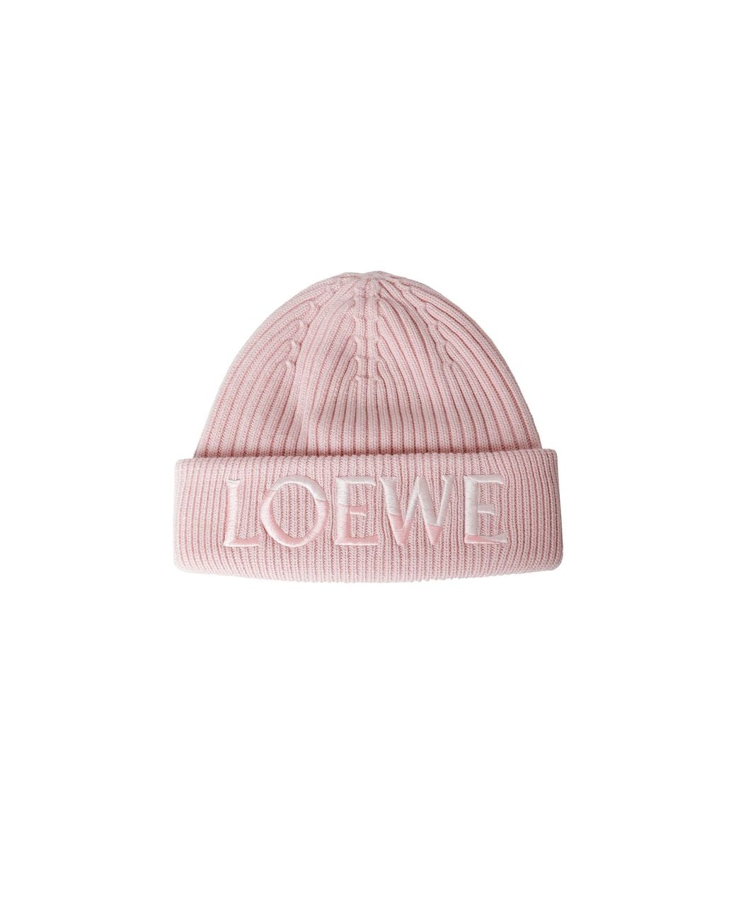 Loewe Pink Wool Beanie