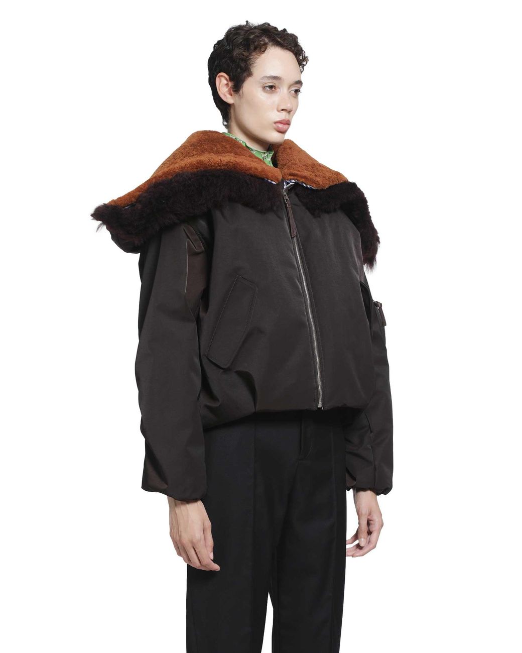 Loewe Black Technical Shell Bomber Jacket