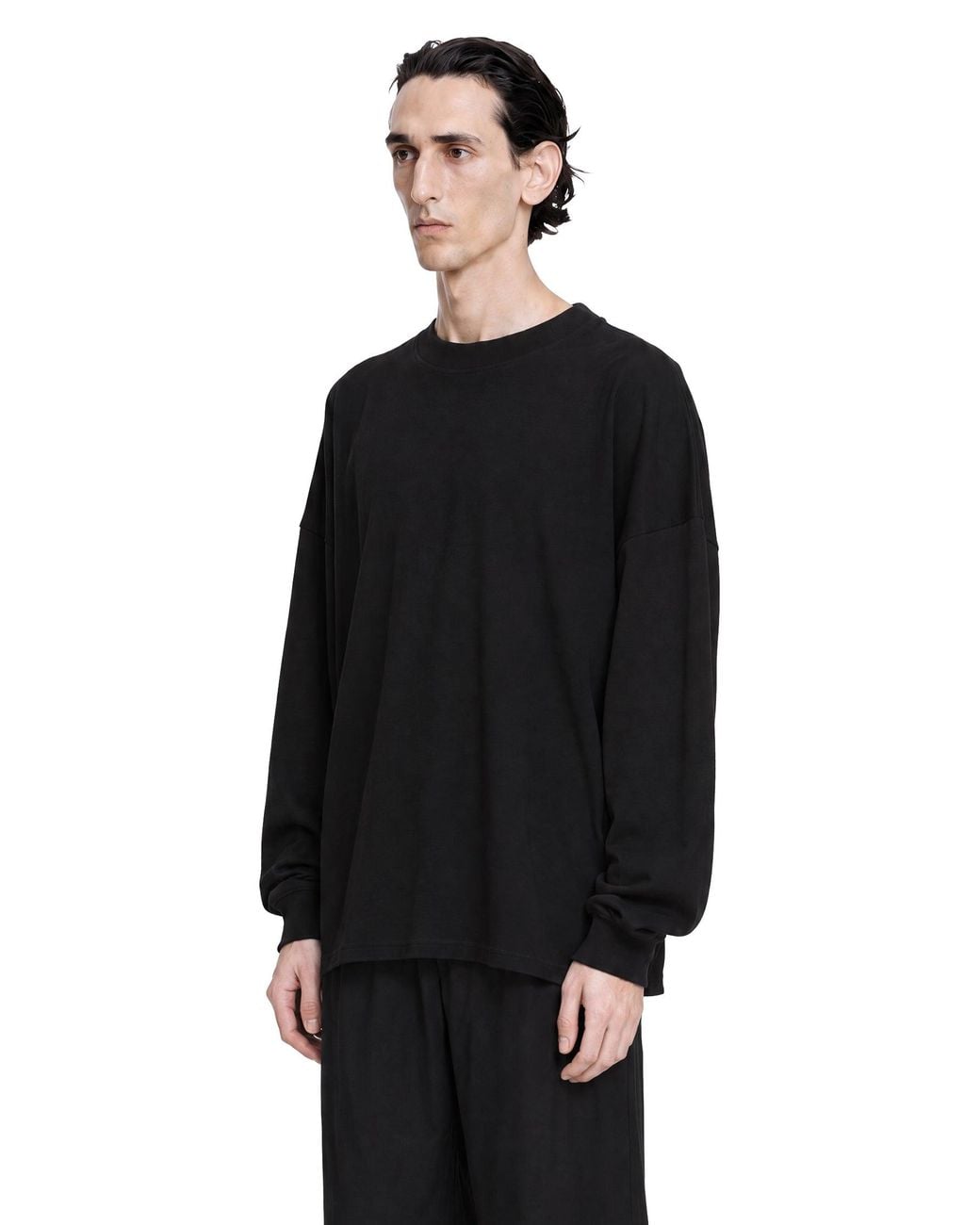 The Row Black Dolino Long Sleeve T-Shirt for men