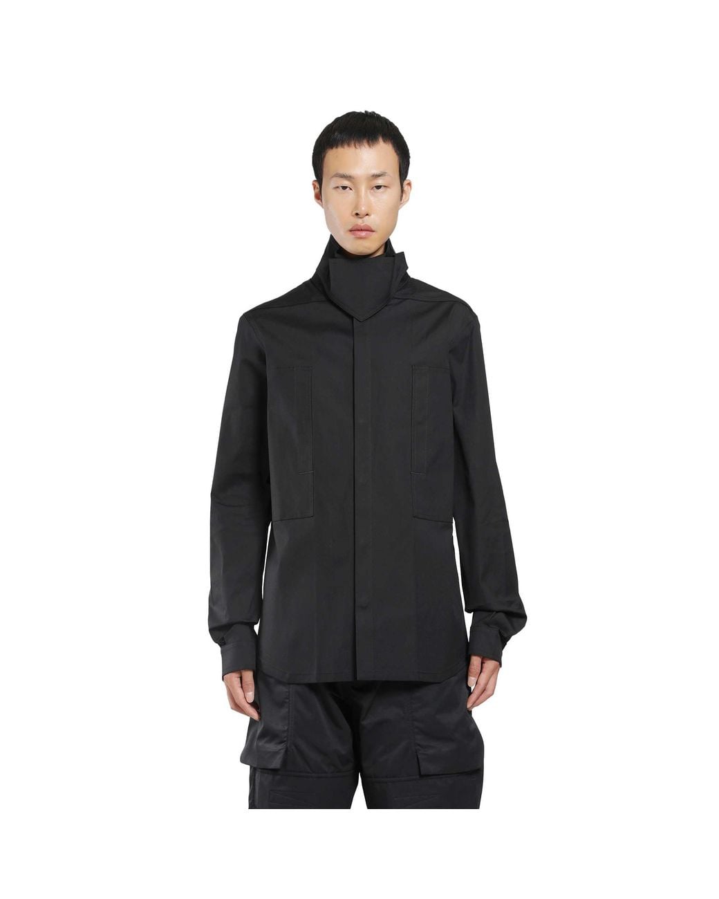 Rick Owens Black Tower Outershirt for men