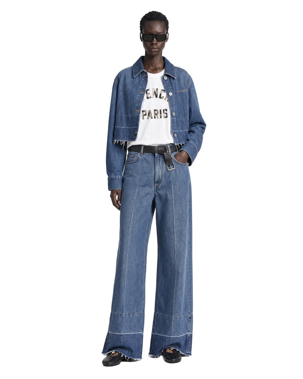 Givenchy White Embroidered Logo Cotton T-Shirt