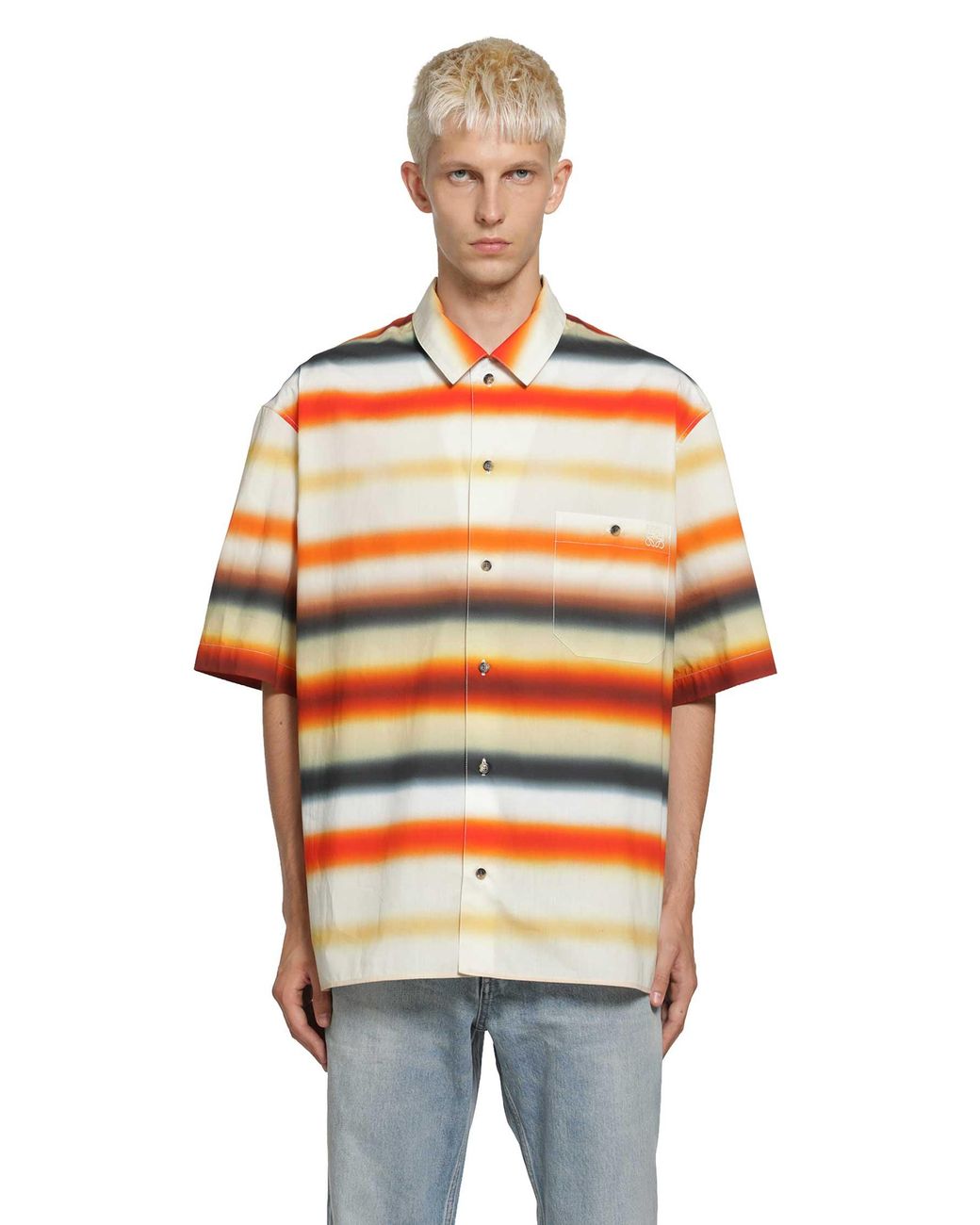 Loewe Orange Short Sleeve Shirt for men