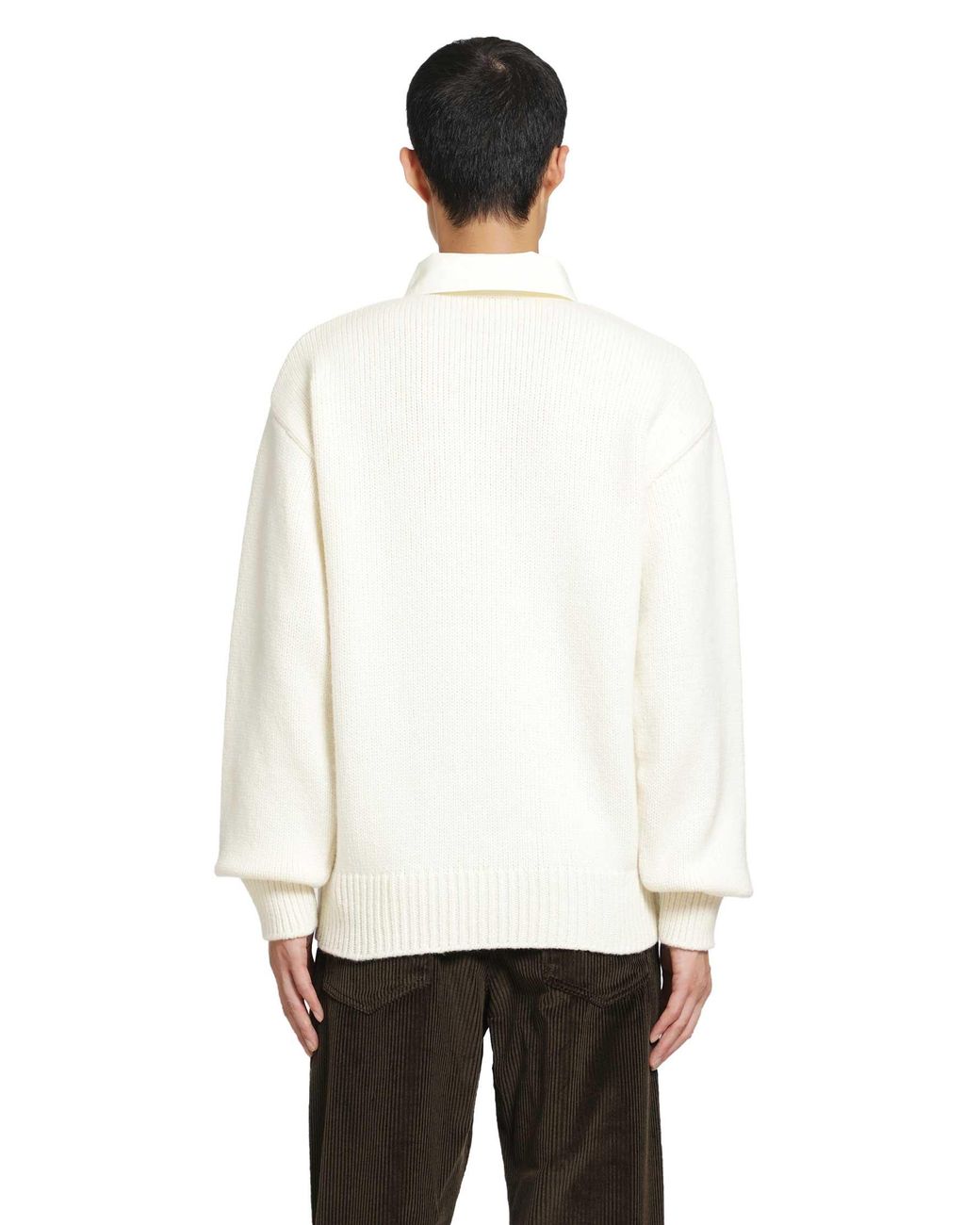 Loewe White Polo Sweater for men