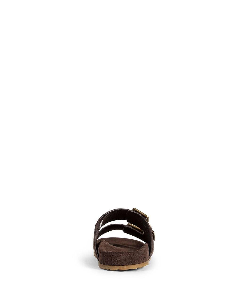 Burberry Brown Double Bouckle Checked Sandals