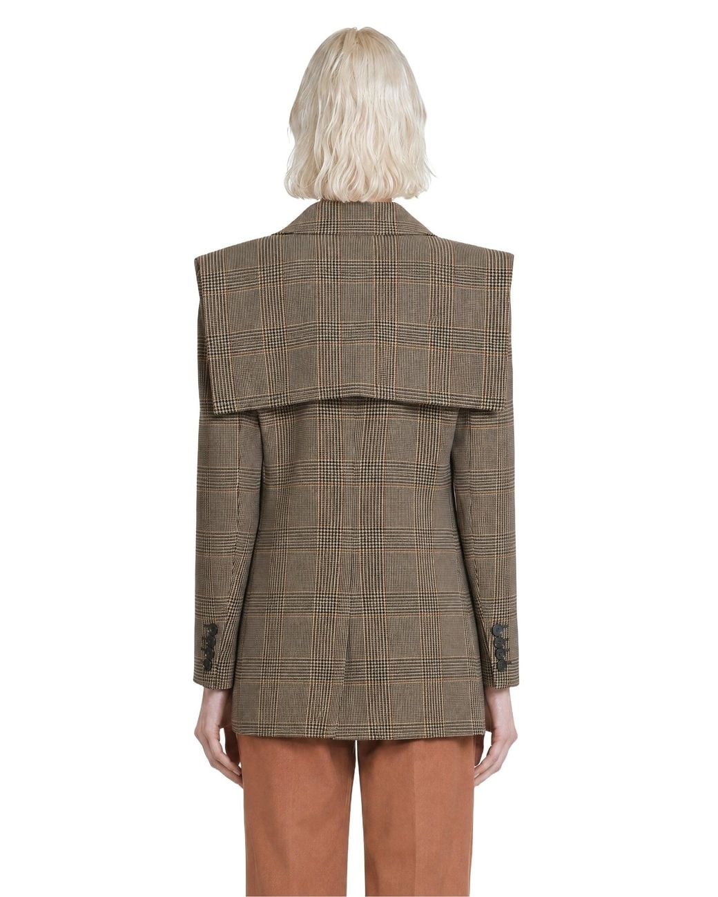 Chloé Brown Single-Breasted Tailored Jacket