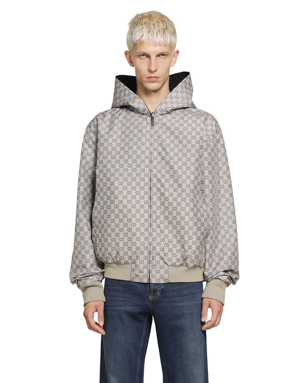 Gucci Black Reversible Zip Jacket for men