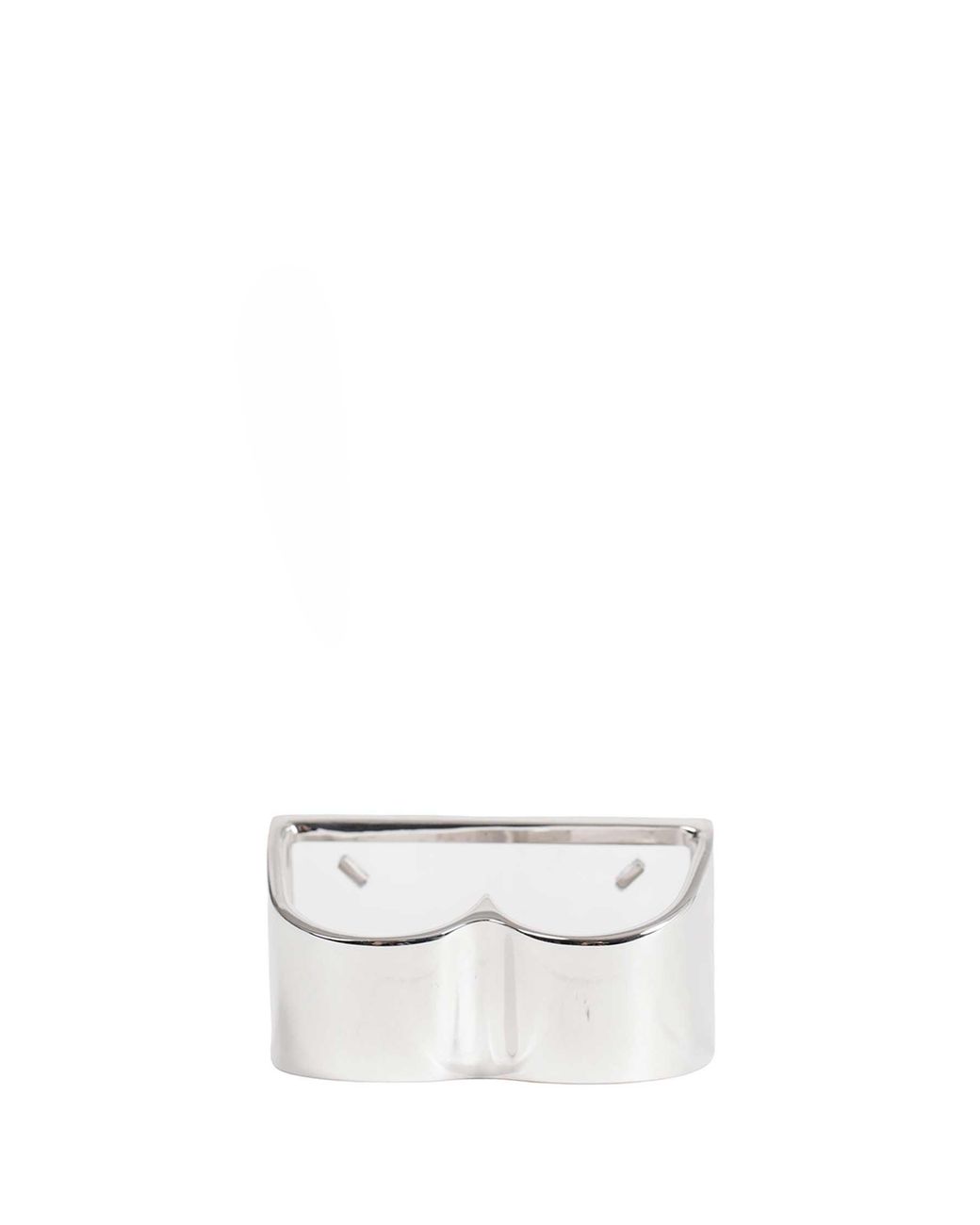 Maison Margiela White Four Stitches Ring